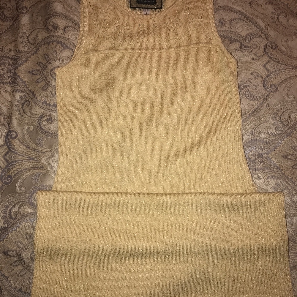 Gold dress outstanding condition.